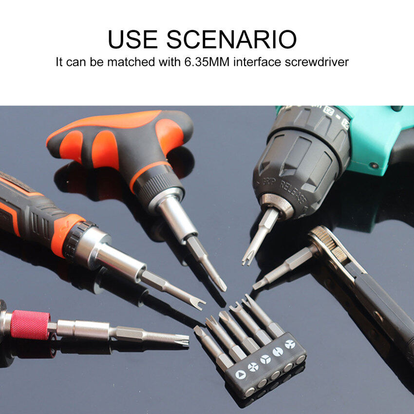 5Pcs 50mm Special-Shaped Screwdriver Set U-Shaped Y-Type Triangle Inner Cross Three Points Screwdriver Bit Tool