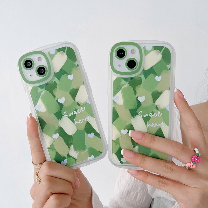 DESSEN Cover Per Xiaomi Mi 11 Lite 5G/4G/NE Con Anello Rotante 360° - Verde Scuro