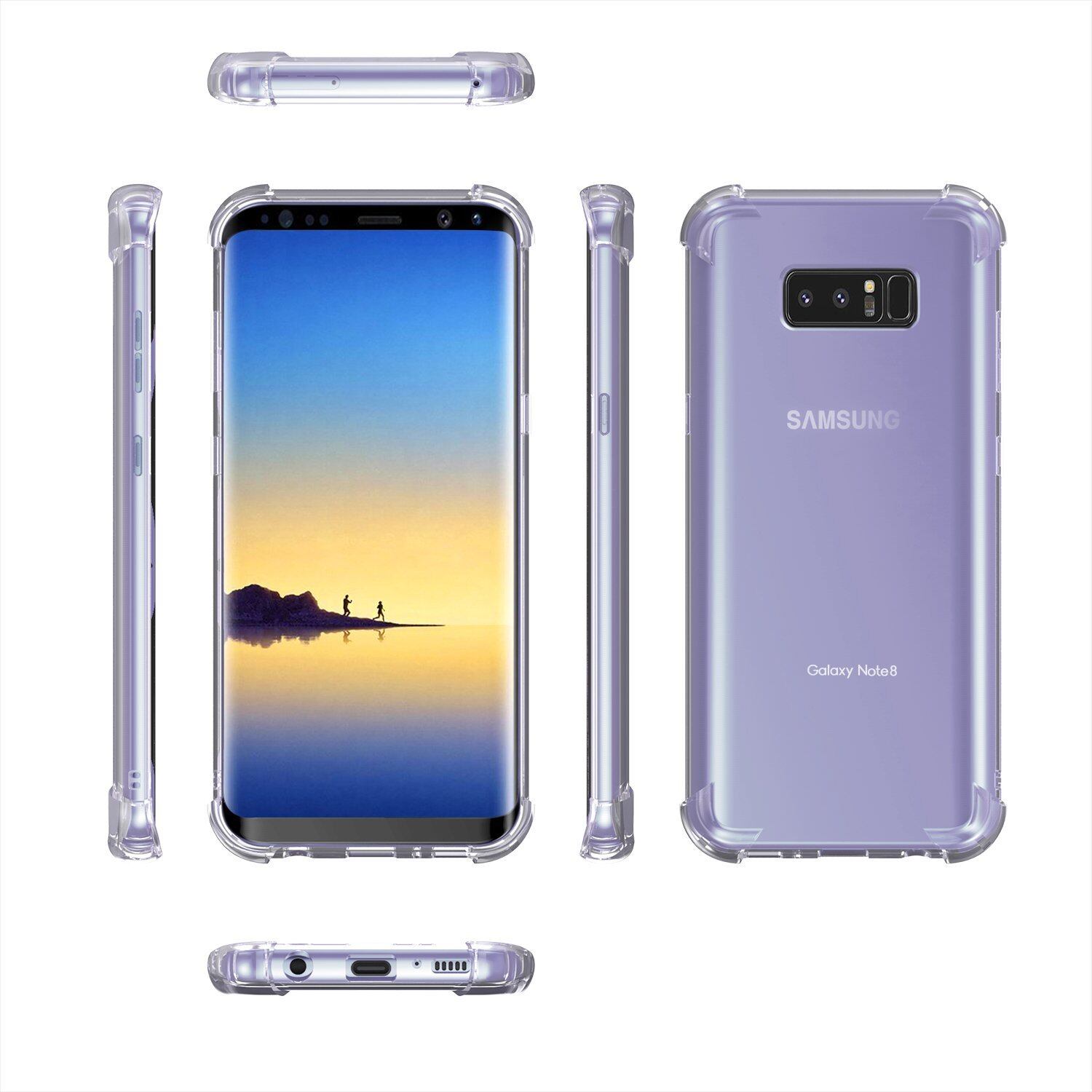 LUOWAN Ốp Lưng Galaxy Note 8 [Trong Suốt] Ốp Lưng TPU Mềm Chống Va Đập Chống Trầy Xước Bảo Vệ Mỏng Cho Samsung Galaxy Note 8 (Trong Suốt)