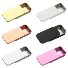 Hộp Rỗng Hộp Thiếc Mini Hình Chữ Nhật Bằng Kim Loại Hộp Đựng Di Động Có Bản Lề Hộp Đựng Nhỏ Bằng Thiếc Hộp Sắp Xếp Đẩy Kẹo Hộp Đựng Hình Viên Thuốc