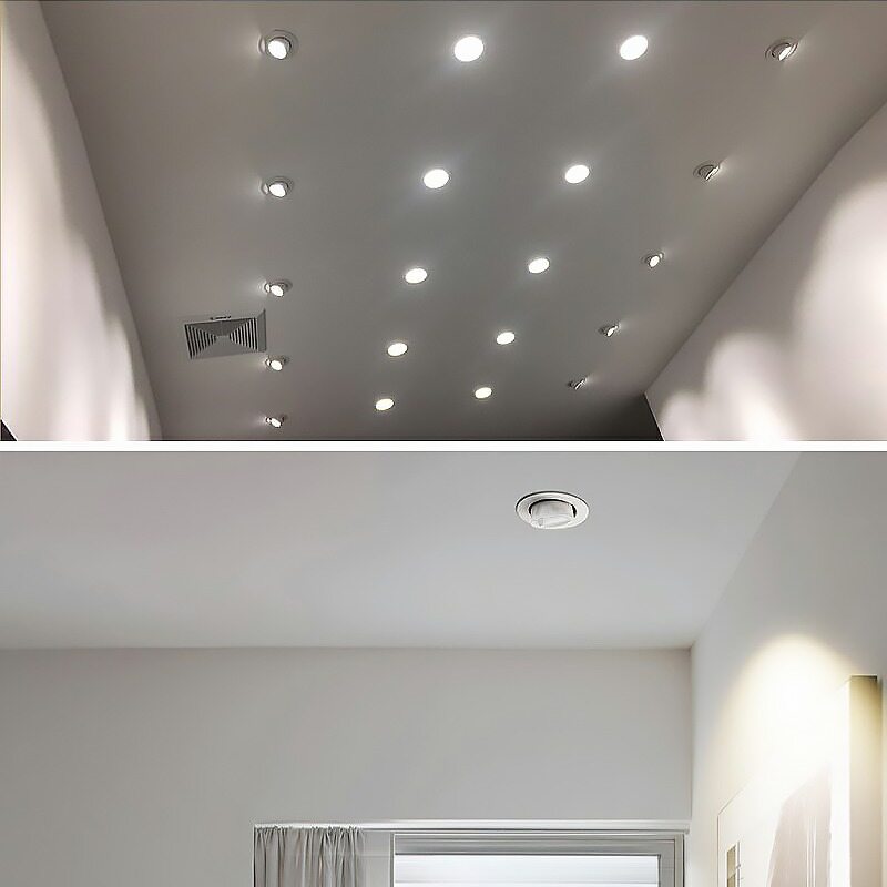 Ming&Ben có thể chỉnh góc downlights âm trần Đèn Chiếu LED 220V 7W 12W 20W Trần điểm đèn LED cho đèn phòng downlight cho trang trí nội thất cửa hàng