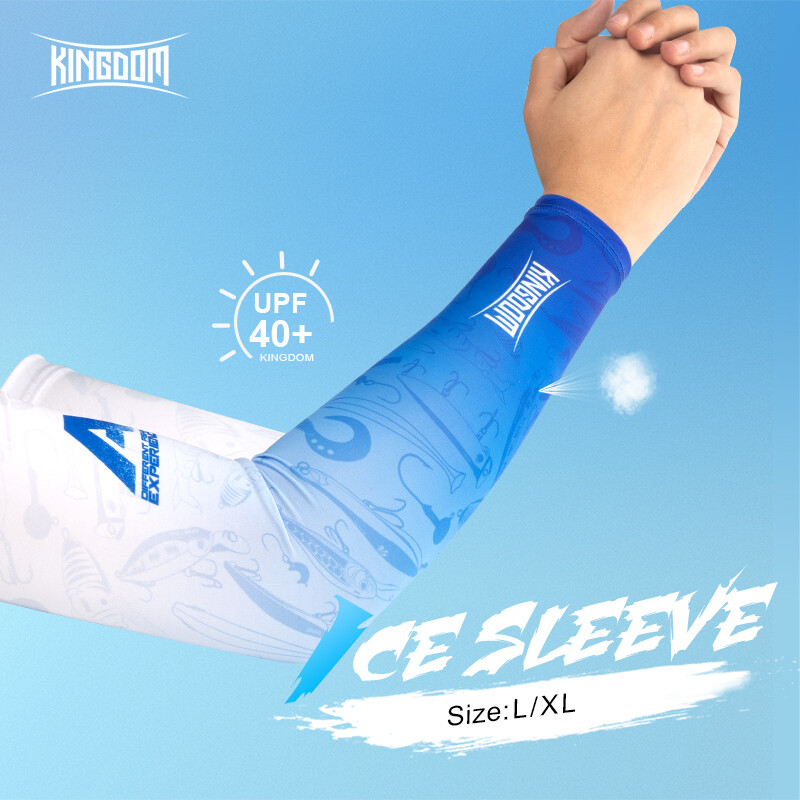 KIngdom Sleeves  Ultra Cool Korean Arm Sleeves Comfortable UV Anti Sunlight Hand Sleeves Sunscreen Outdoor Wear Sunblock