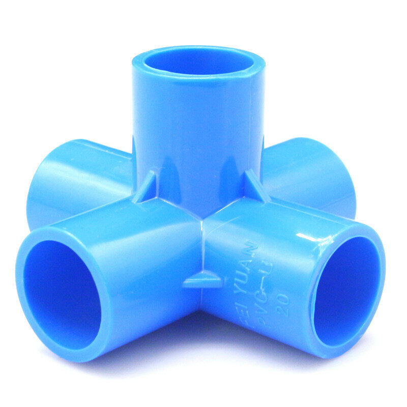 PVC Corner Right Angle Joint Water Pipe Fittings Multi-interface 3 4 5