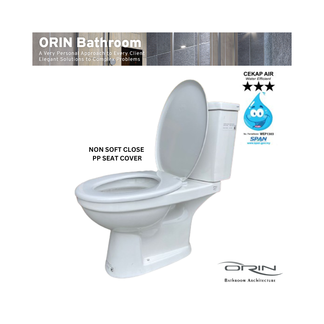 ORIN CLOSE COUPLED WATER CLOSET BO STRAP 250MM DYNA WASH COME WITH PP