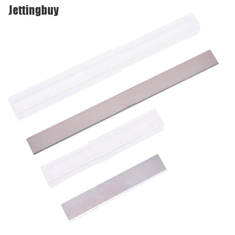 [Jettingbuy] 2 Lưỡi Dao Cắt Bằng Thép Không Gỉ 4 Inch/8 Inch Bộ Dụng Cụ Cắt Đất Sét Gốm Polymer