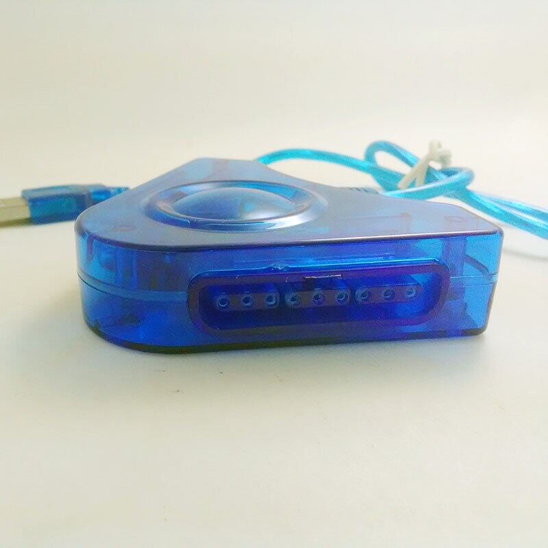 Narsta Tay Cầm Chơi Game PS2 Sang PC Cho Playstation Bộ Chuyển Đổi USB Bộ Điều Khiển USB Kép Cáp Máy Chơi Game PS2 Hấp Dẫn Tay Cầm Điều Khiển USB Máy Tính