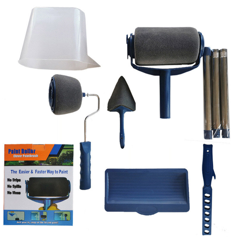 IMELON Roller paint brush set telescopic rod seamless corner paint brush