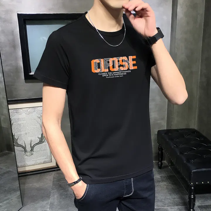 tight sleeve t shirts mens