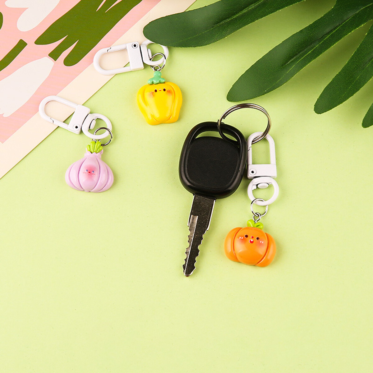Funny Fruit and Vegetable Shaped Key Chain