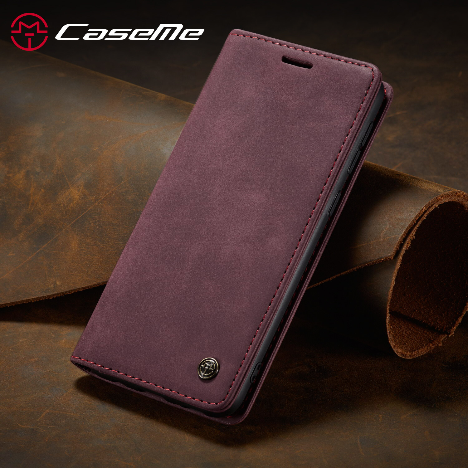CASEME 013 Series, Bao Da Lật Tự Động Hấp Thụ Cho iPhone 6 7 8 Plus X XR XS Max iPhone 11 Pro Max Ốp Nam Châm Cho iPhone 12 / 12 Mini / iPhone 12 Pro Max