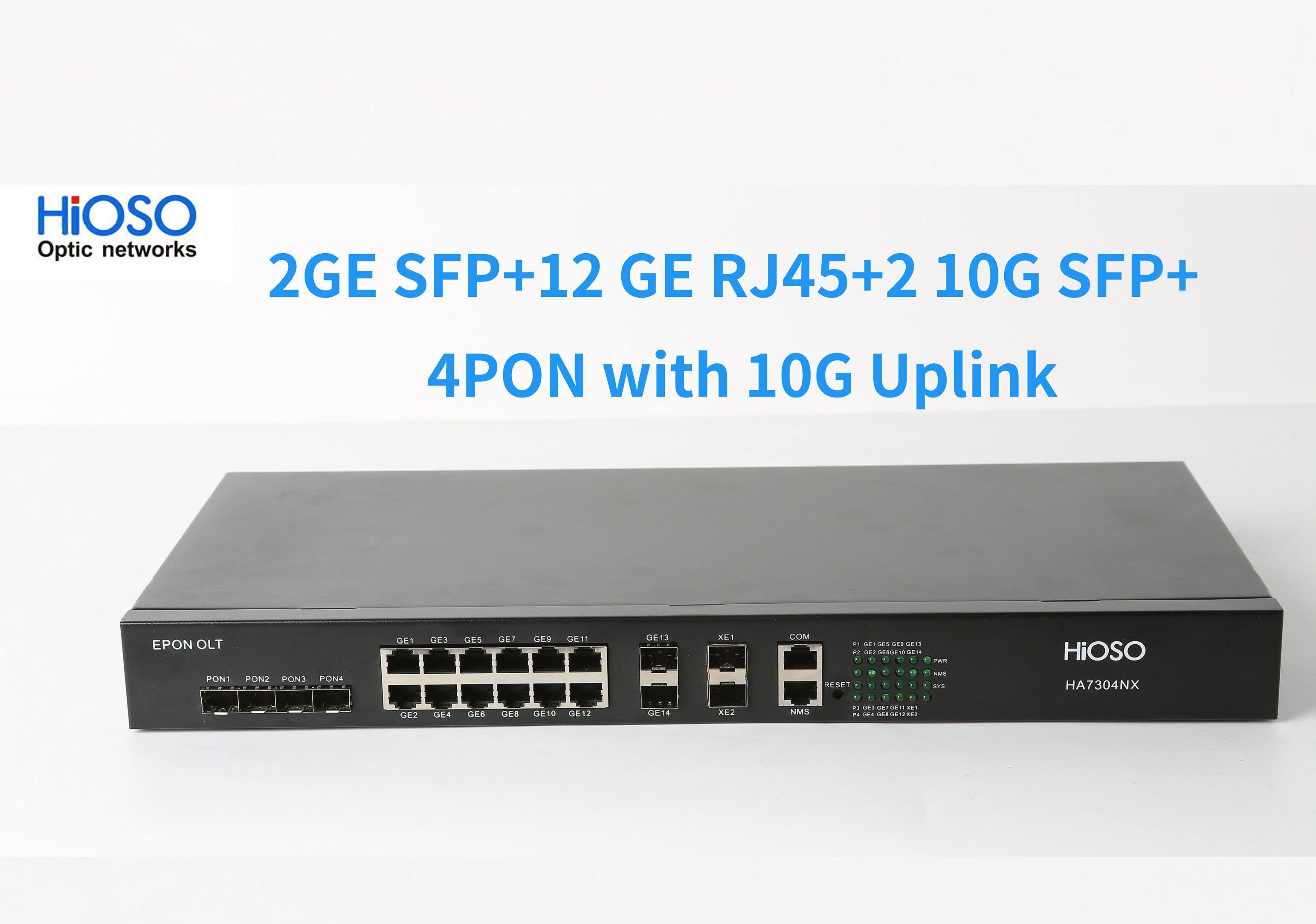HiOSO Advanced Layer3 HA7304NX 10GE Uplink 4 Port Epon Olt 12RJ45 AC100 240V 16 Ports Lazada PH