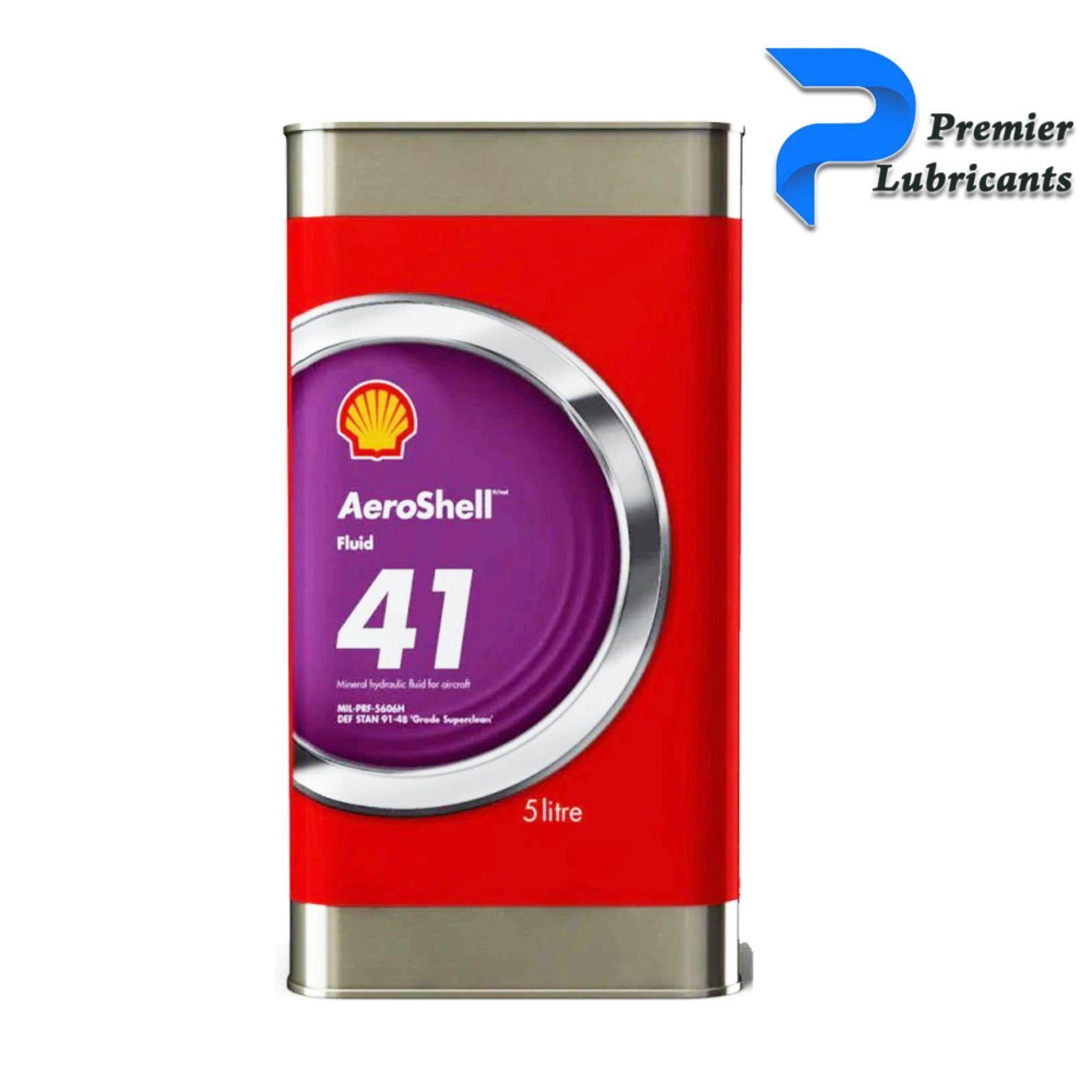 SHELL AEROSHELL FLUID 41 (5 LITERS) SUPER CLEAN HYDRAULIC OIL Lazada