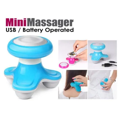 Mini USB Super Life Electric Handled Wave Vibrating Massager Full Body Massage Releases aches - Random Color