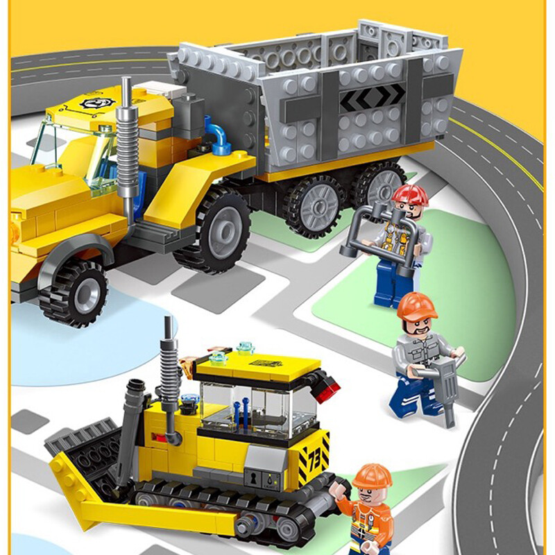 Construction Vehicles Building Block Toy Assembly Particle Children Development Education Collection Toys Puzzle Boys And Girls Birthday Gifts Kids toys 6 Years Old And Above