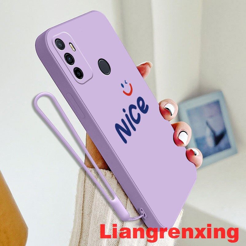 Casing OPPO A53 2020 phone case Softcase Liquid Silicone Protector Smooth shockproof Bumper Cover new design YTNC01