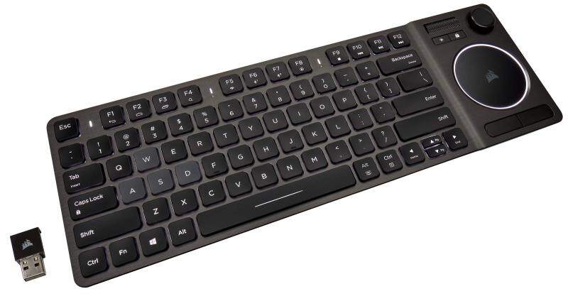 Corsair K83 Wireless Entertainment Keyboard White LED English arrangement keyboard wired / wireless supporting both KB467 CH-9268046-AP Singapore