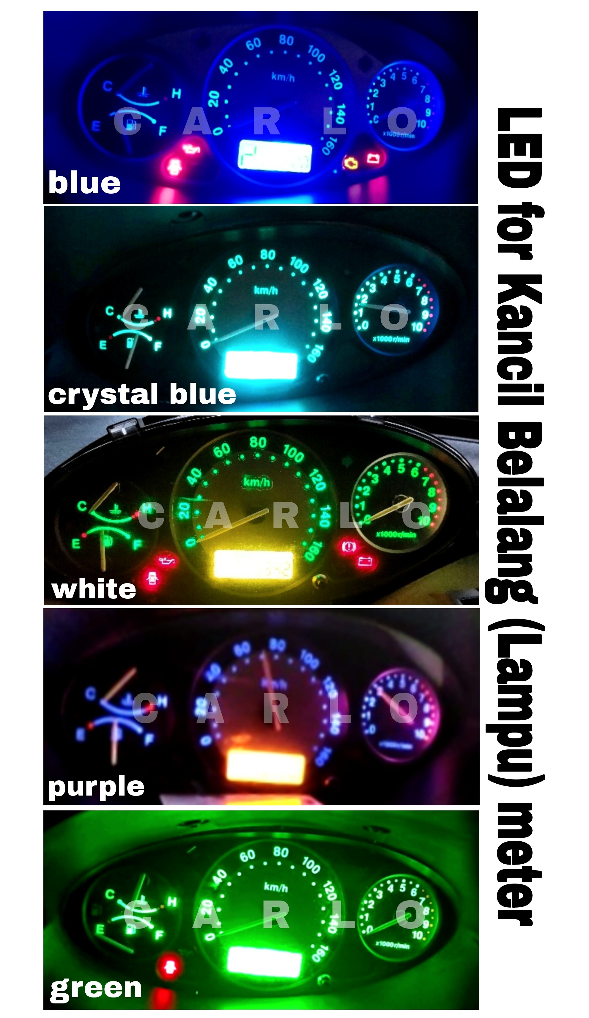 Led For Perodua Kancil Belalang Meter Lampu Bulat Lazada
