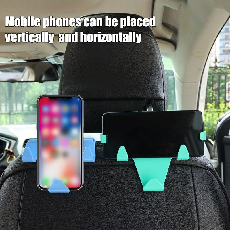 Car New Hook Rear Seat Headrest Hanger Multi-functional Car Mobile Phone Bracket Bag Hook