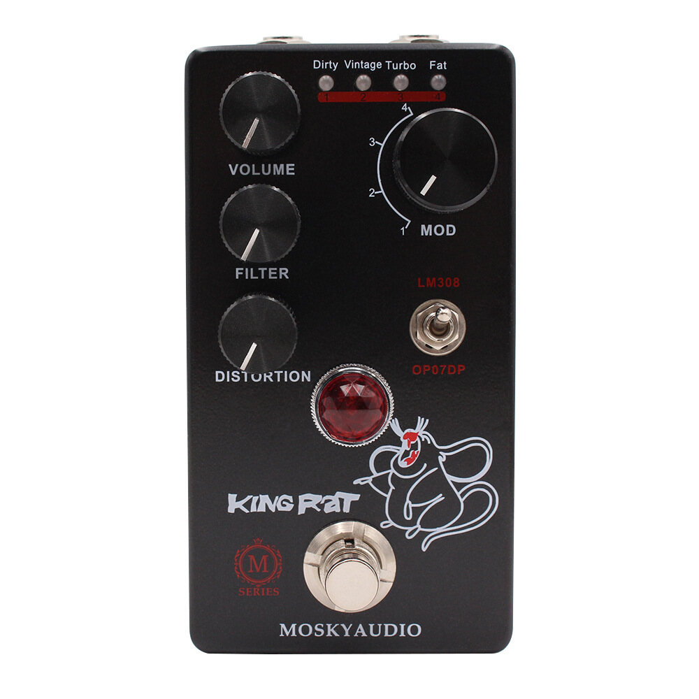 KING RAT Guitar Pedal Distortion Effects True Bypass Pedal Guitarra Fuzz Distortion for Electric Guitar Accessories