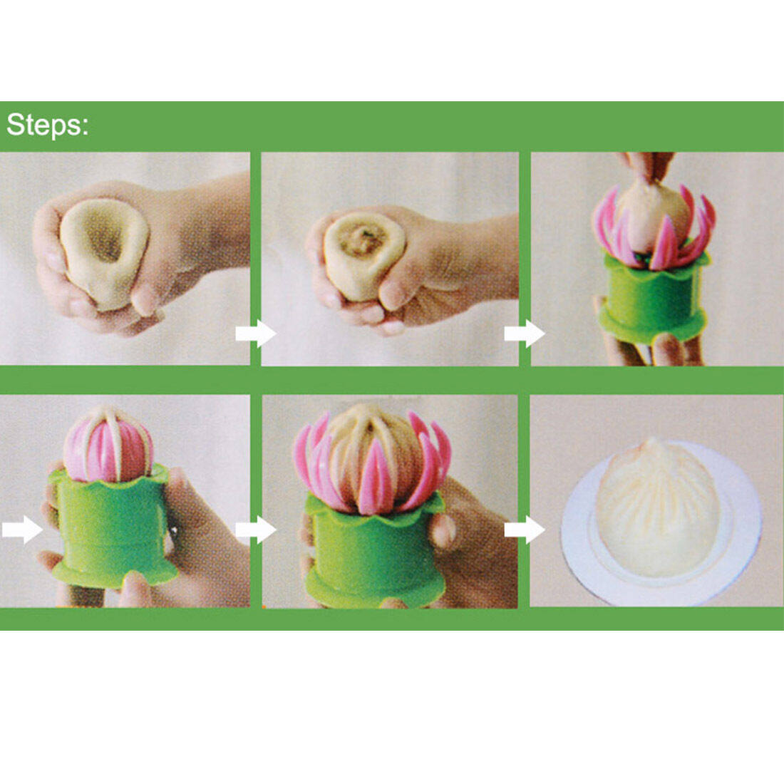 Khuôn Làm Bánh Bao Tự Làm Dụng Cụ Nhà Bếp Khuôn Ép Bánh Ngọt Thịt Dụng Cụ Nhà Bếp Dễ Dàng