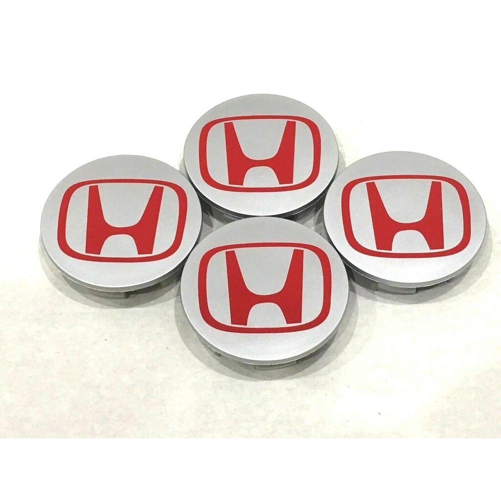 Bochang 4pcs/set Wheel Center Cap Badge Fit For Honda Aluminum Black Logo Wheel Center Cap 69mm/ 2.75"