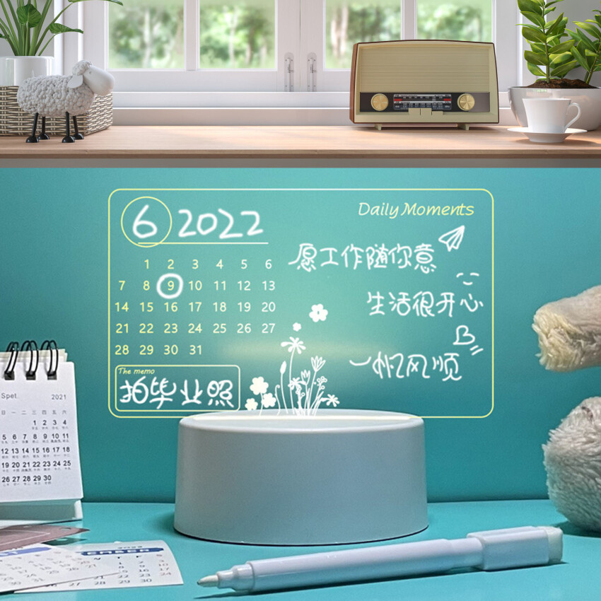Creative Note Board Led Night Light Usb Message Board Holiday Light With Pen Desktop Small Table Lamp
