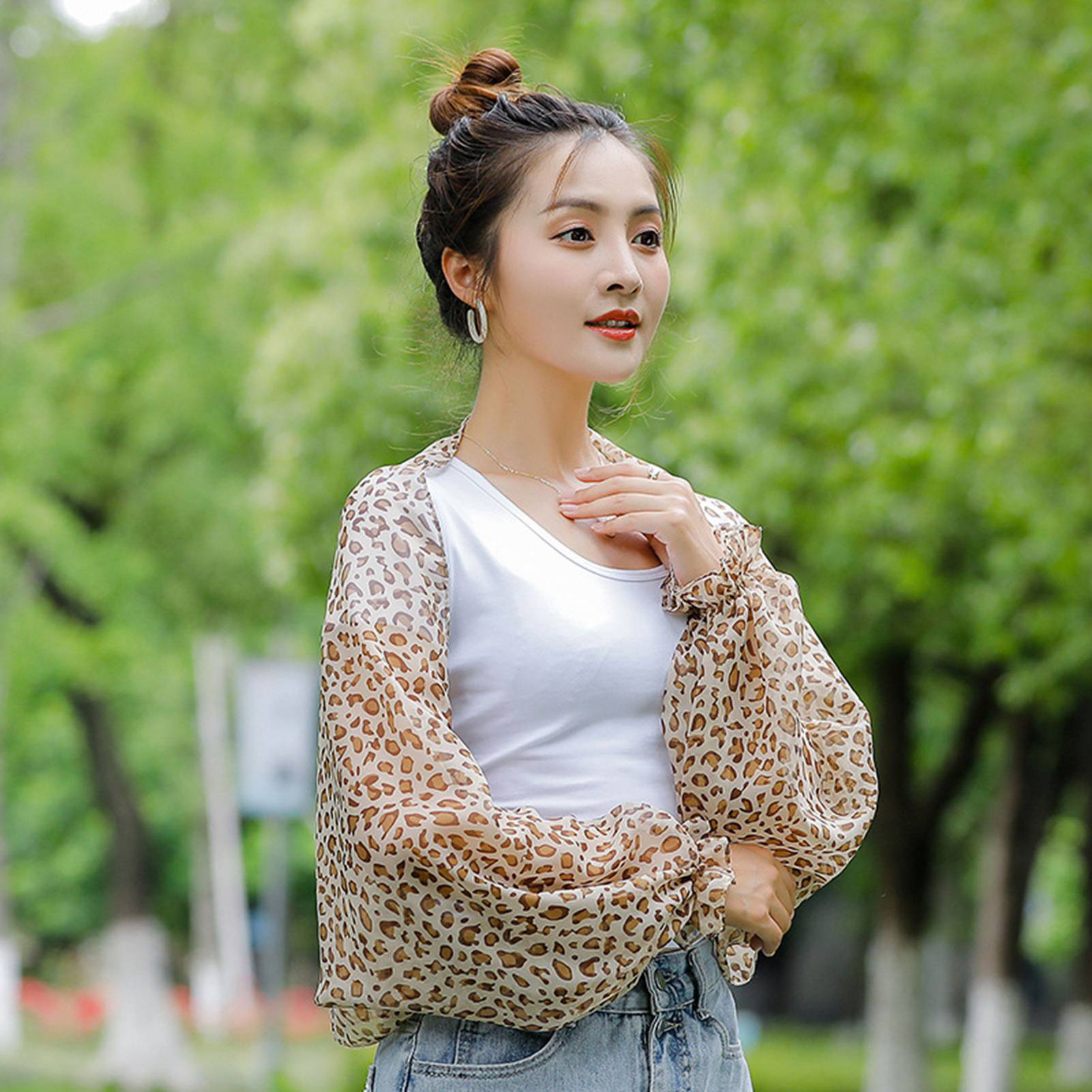 Women Summer UV Protection Arm Sleeves Cardigan Fashion Chiffon Ultra-thin  Anti-ultraviolet Sunscreen Clothing Shawl Outside Riding Driving Sunscreen  Artifact Cloak | Lazada PH