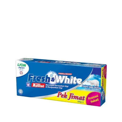 FRESH & WHITE Extra Cool Mint 2 x 225g