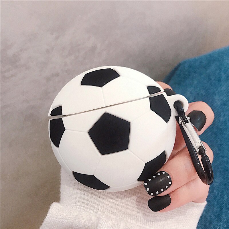 For AirPods 1 2 Pro Case Basketball Soccer Football Cartoon Soft Silicone Earphone Cases for New Apple Airpods 3(2021)Case Cute Cover