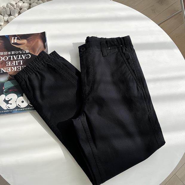 Japan new uniqlo label!u home original d beam of men's feet sweat pants pants draw string 434845 and 448998 imported 2023
