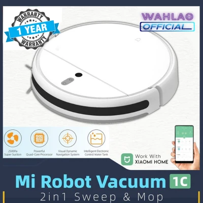 [Global Version] Xiaomi Mi Smart Robot Vacuum Cleaner 1C [Sweep + Mop 200ml tank] Smart Intelligent Wi-Fi - Mijia Home App Remote Control