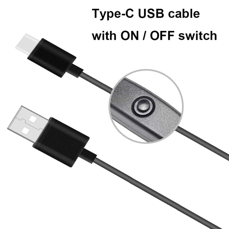 5V 3A 3000mA Power Supply Adapter USB Type-C Charger Cable for Raspberry Pi 4 4B US / EU Plug