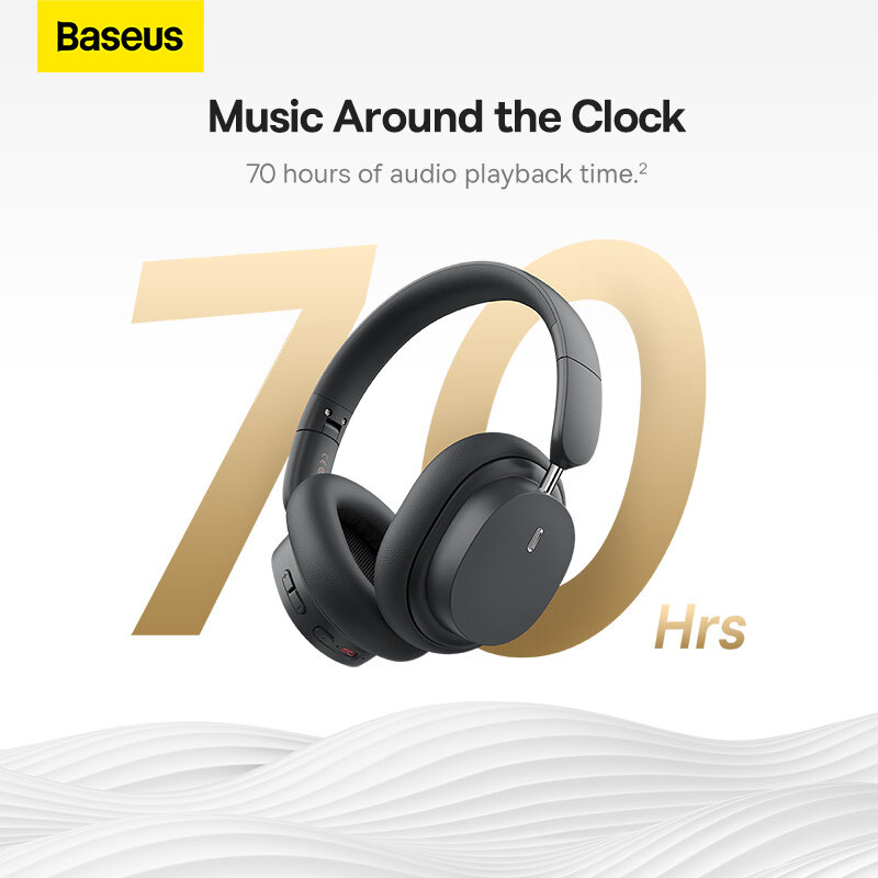 Baseus bowie D05 không dây Over-Tai nghe đeo tai bluetooth 5.3 tai nghe có dây với microphone