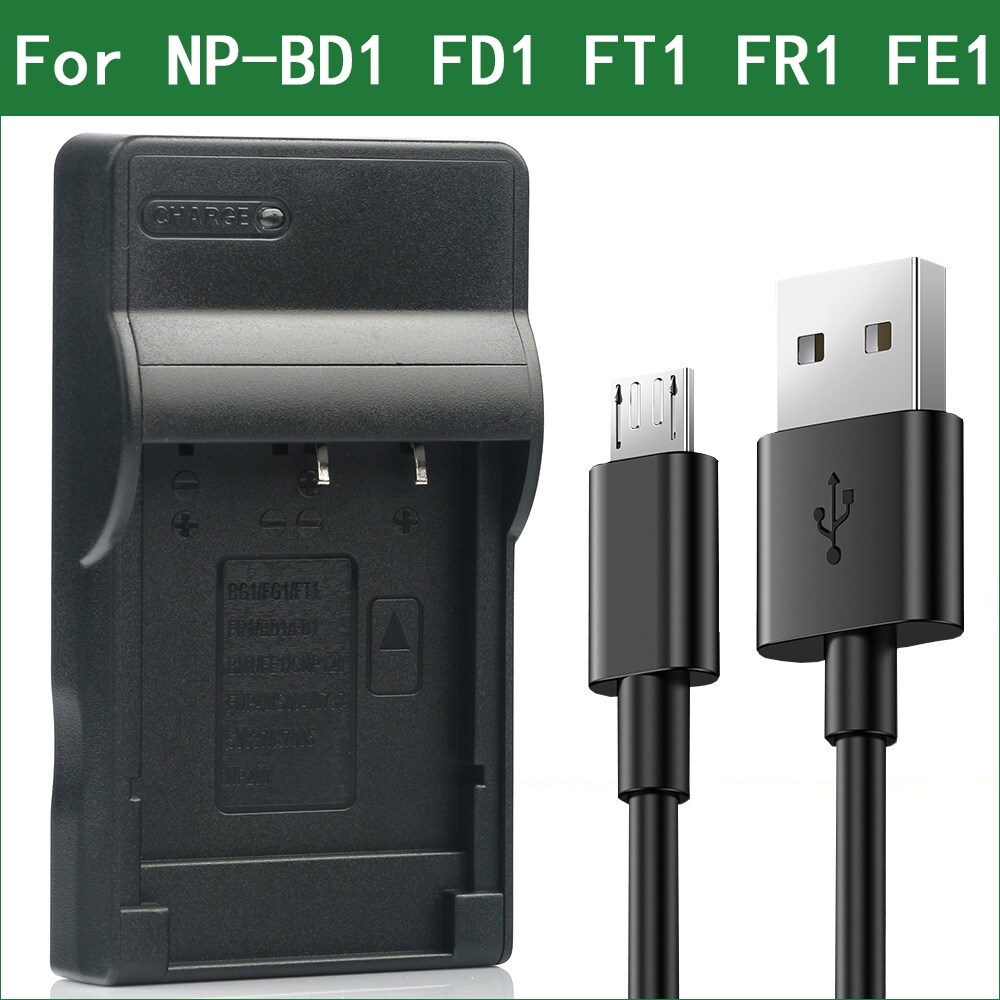 Lanfulang usb battery charger for sony np-bd1 np-fd1 np-ft1 np-fr1 np-fe1 bc-csd bc-cs3 bc-tr1 dsc-g3 dsc-t70 dsc-t75 dsc-t77