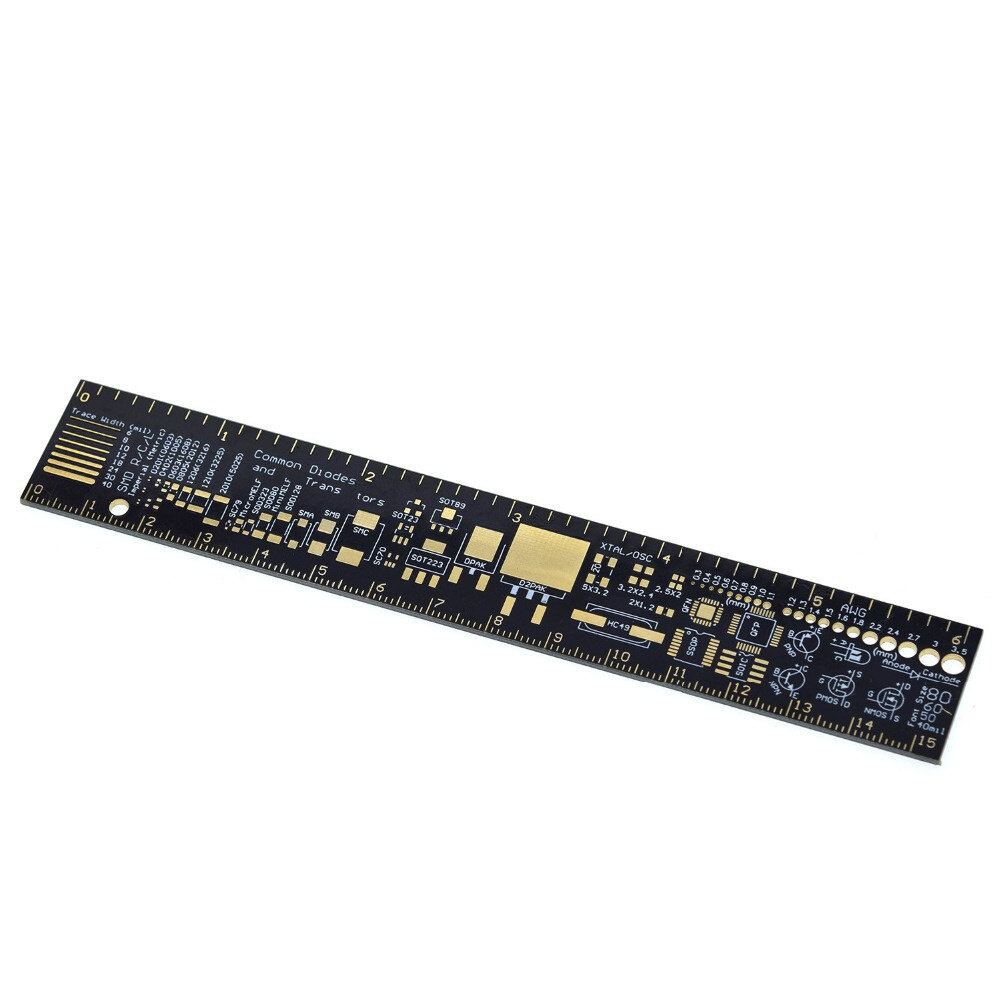 Thước PCB 15Cm Cho Các Kỹ Sư Điện Tử Cho Người Làm Geeks Thước Tham Khảo PCB Bộ Phận Đóng Gói PCB V2-6
