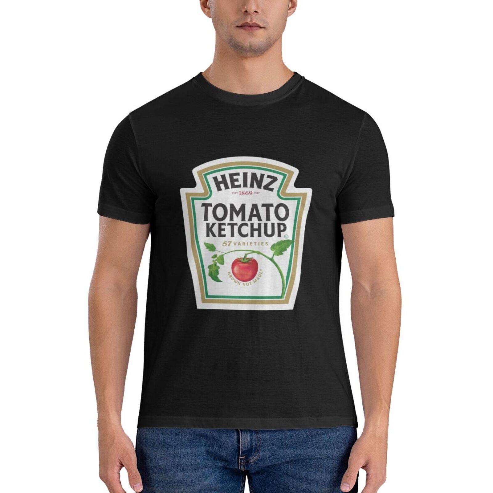 Heinz Tomato Ketchup Red Basic 100% Cotton T Shirt Top Quality