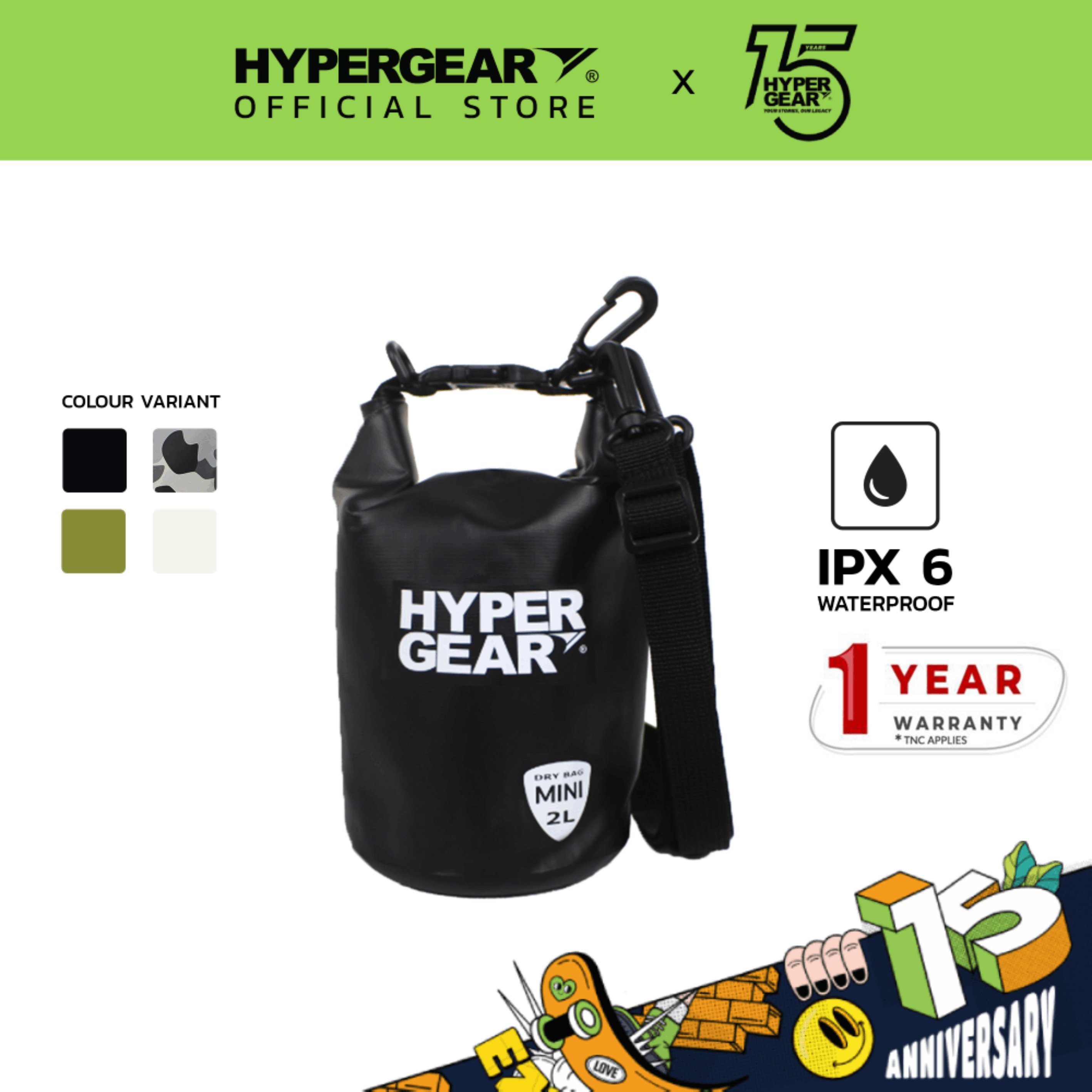 Hypergear Bag Kalis Air Mini 2L Hypergear Dry Bag Mini 2L