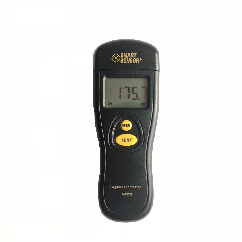 AR926 Digital Tachometer Rotational Speed Meter Tach RPM Tester Motor Non-Contact Photoelectric Speedometer 2.5~99999RPM