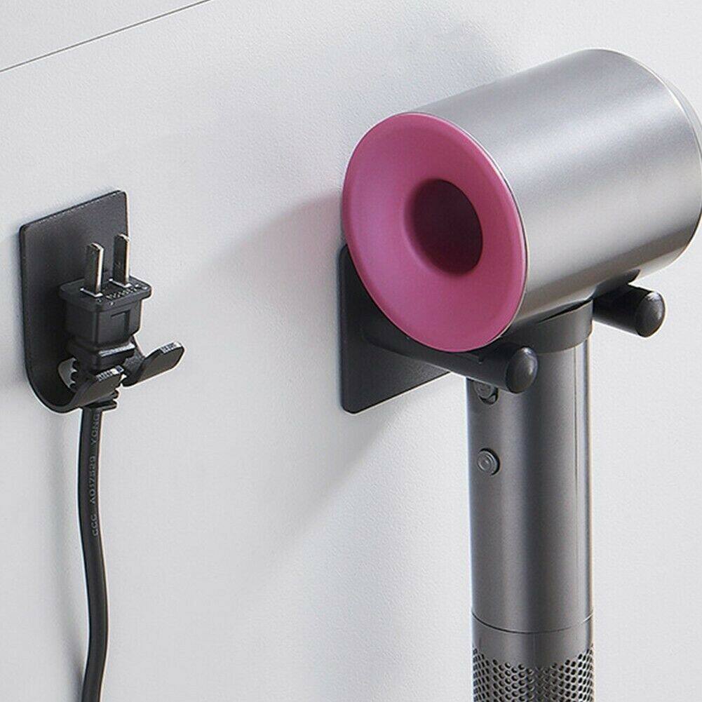 Hair Dryer Holder Wall Mount Bracket Stand Dyson Punch Hanger