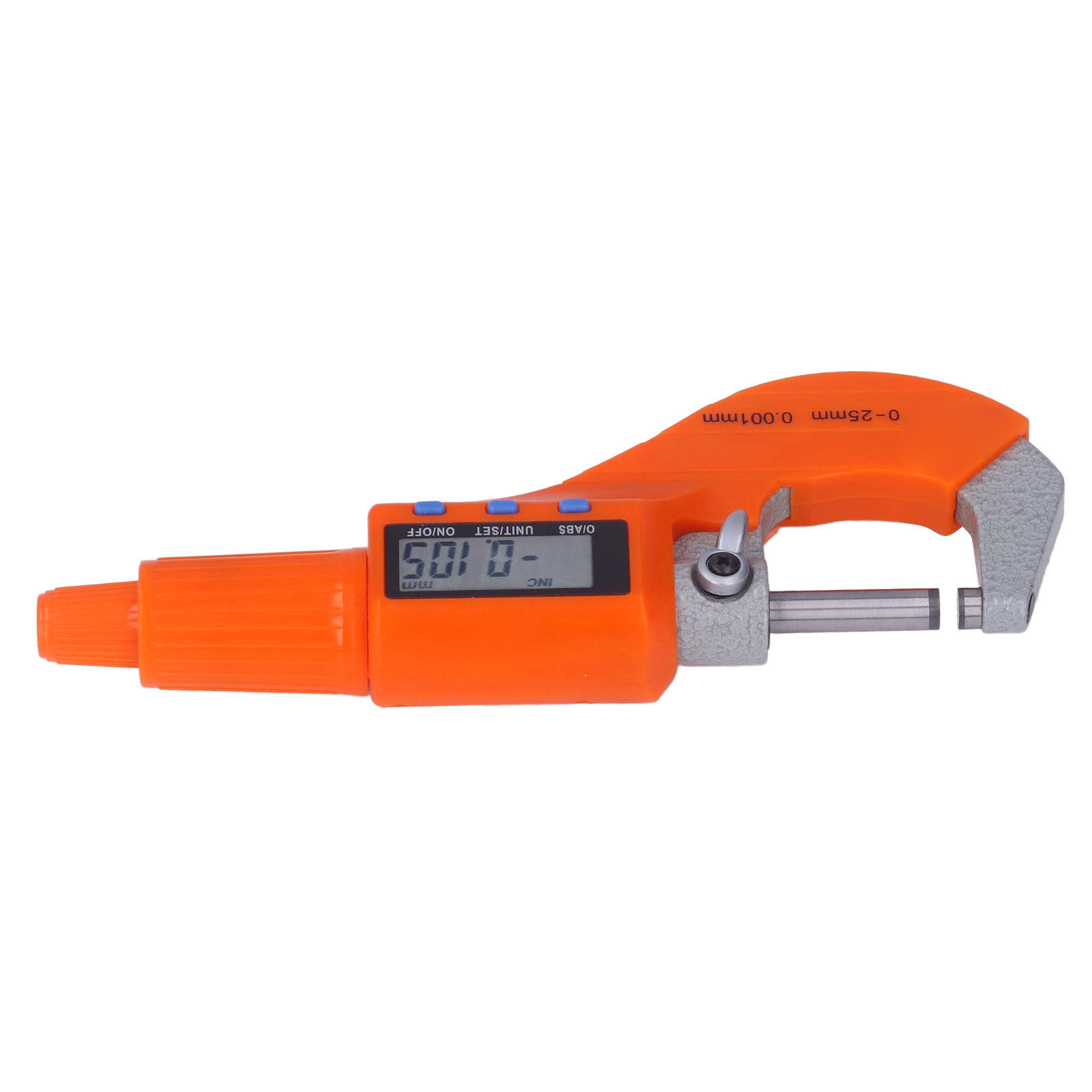 Digital Micrometer, Spiral 0.001mm Resolution Thickness Gauge LCD