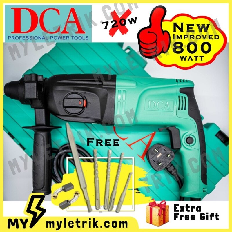 NEW 800W 100% Original DCA AZC05-26B 3 In 1 Electric Rotary Hammer Forward / Reverse (Drill Dinding / Batu 3In1 )