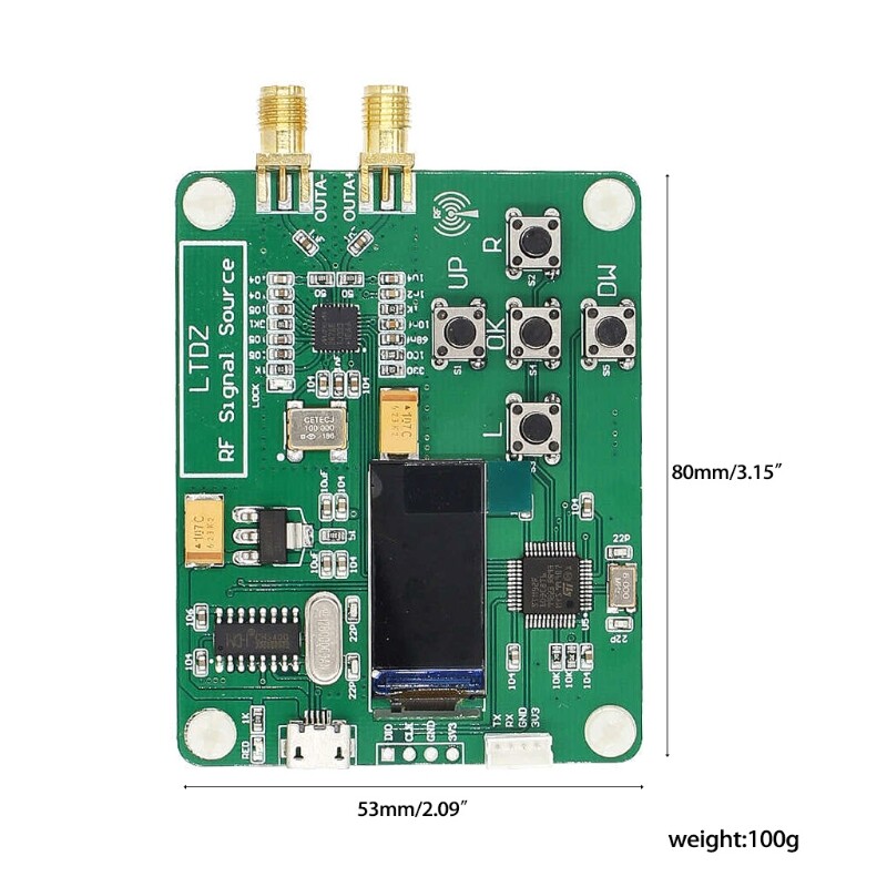 Mô-đun Máy Phát Nguồn Tín Hiệu LTDZ STM32 23.5-6000MHz, Bộ Phát Tín ...