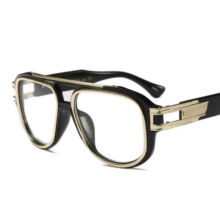 oversized black eyeglass frames