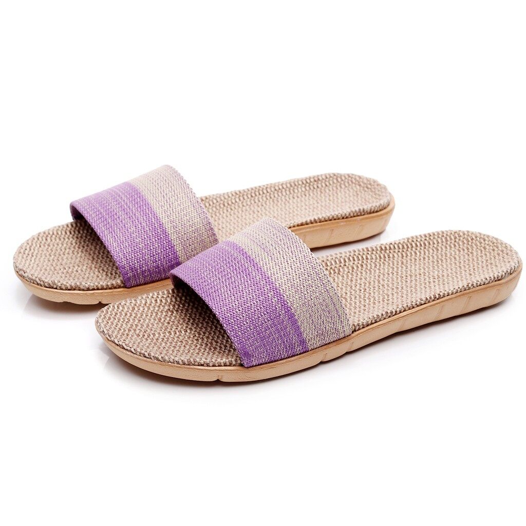 purple slippers womens