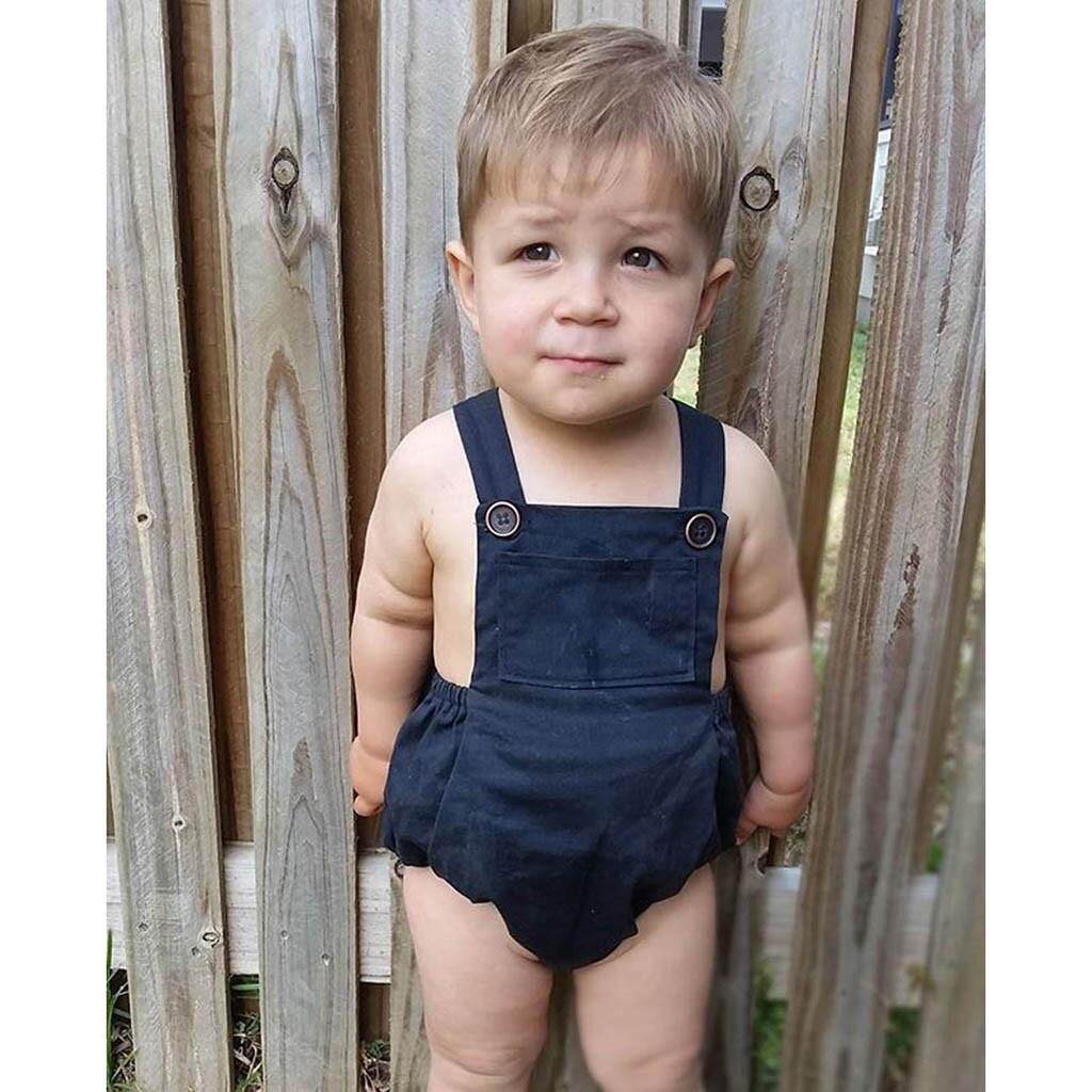 Toddler Kid Baby Boy Girls Sleeveless Romper Bodysuit Overalls Clothes Outfits