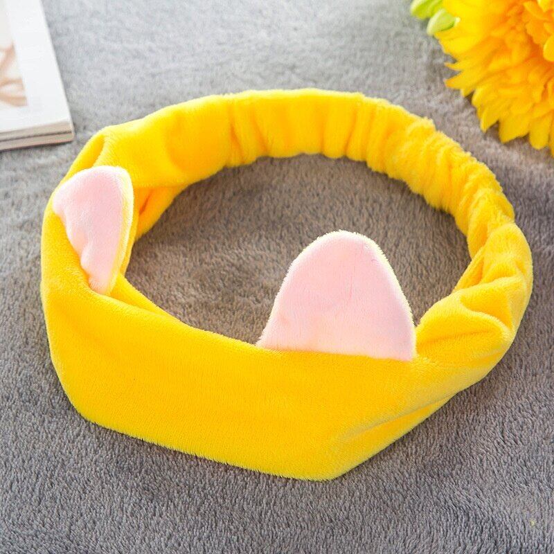 Factory Direct Supply Super Cute Korean Hair Band Sweet Face Wash Cat Ear Headband Wash Hair Cover Hair Accessories