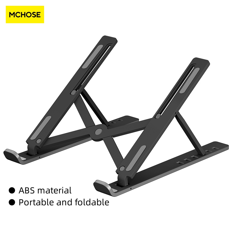 MC Laptop Stand Portable Tablet Holder Folding Mount Riser Portable Computer Laptop Bracket Laptop Holder