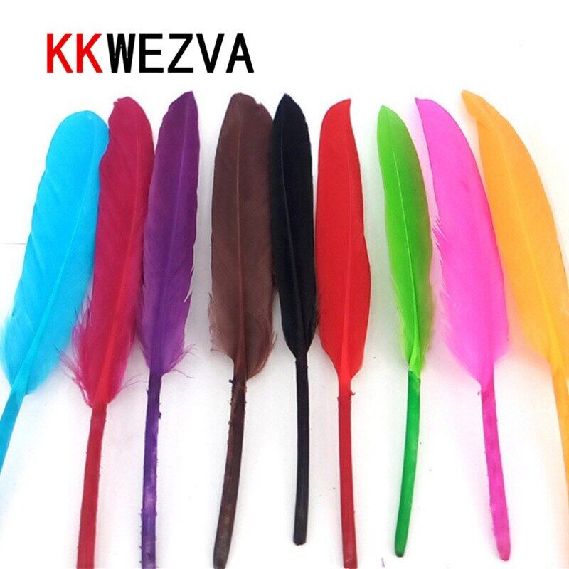 Tigofly 9 pcs 9 Colors Turkey Biots Quills Feathers Fly Fishing Wing Body Fly Tying Materials