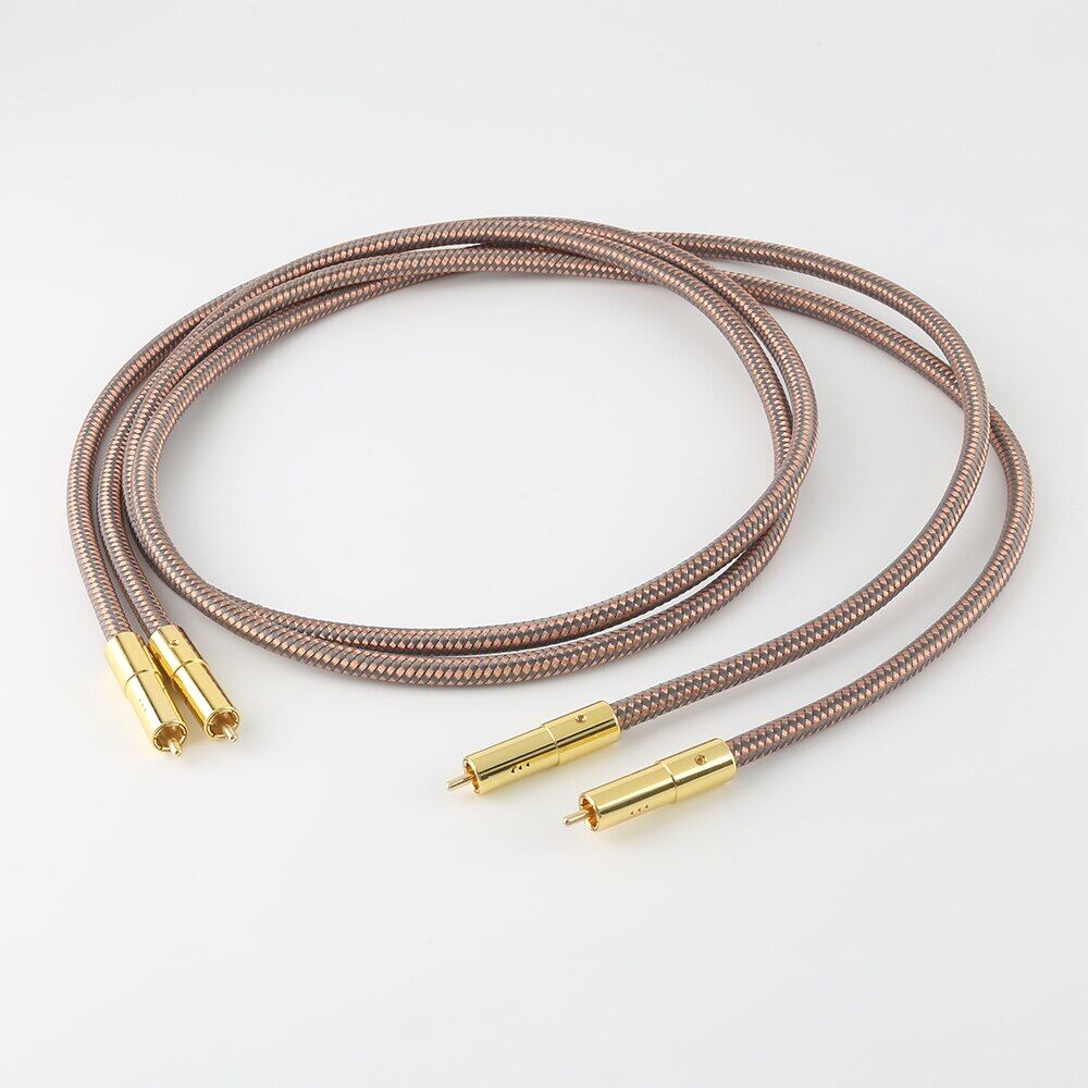 Hifi RCA Cable Accuphase 40Th Anniversary Edition RCA Interconnect Audio Cable Plated Plug