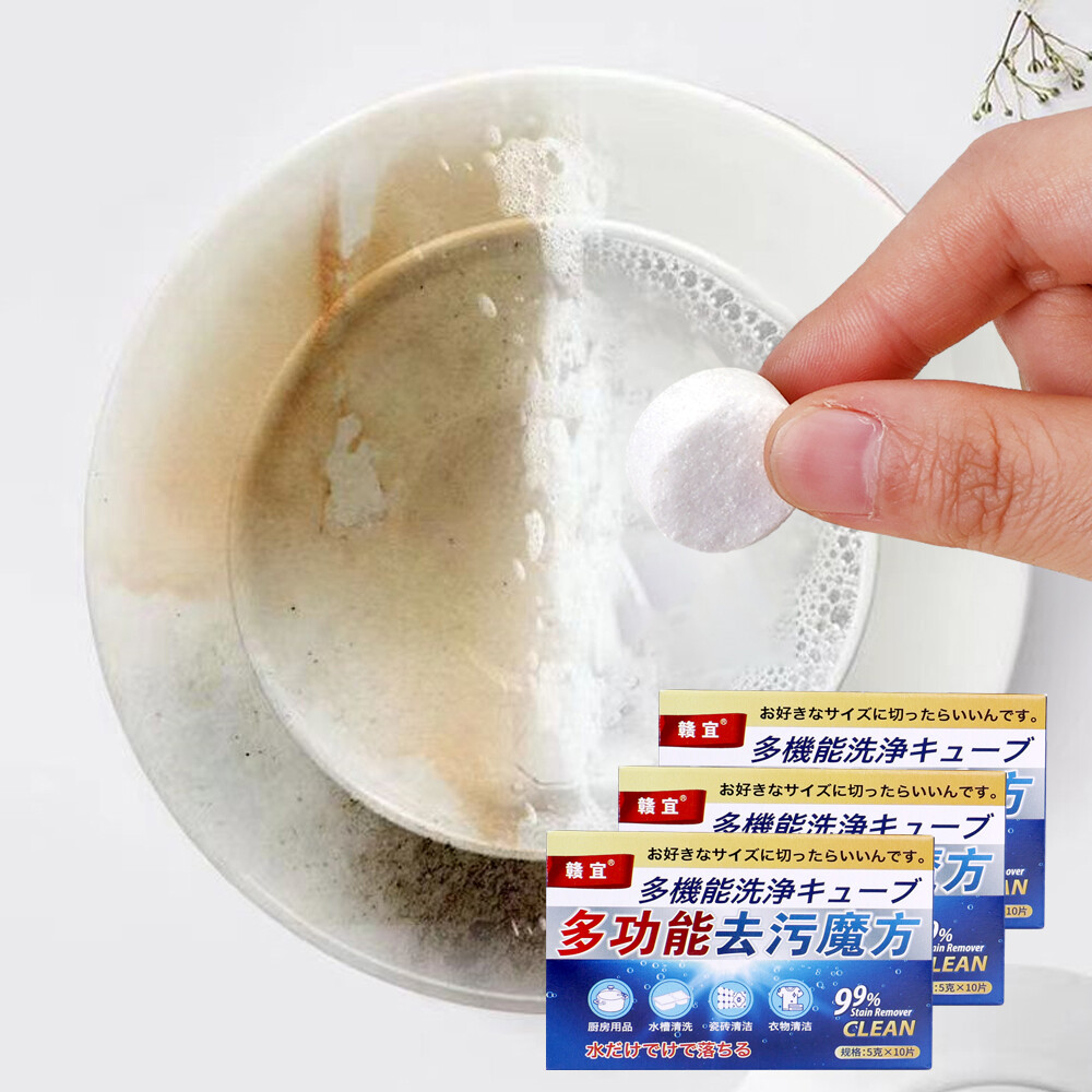 30pcs nhà bếp làm sạch máy tính bảng mỡ vết bẩn sạch hoạt động oxy descaler Remover giặt dụng cụ làm sạch Viên sủi